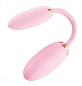 MizzZee - Joyful Dual Vibrating Egg Wireless Remote Control (Chargeable - Pink)